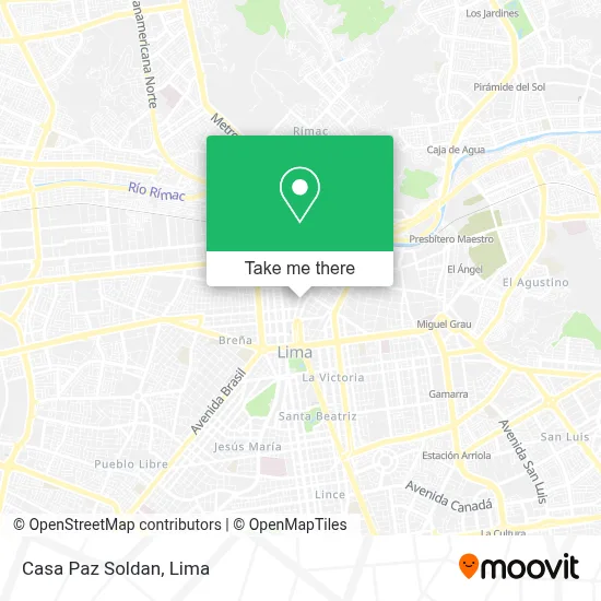 Casa Paz Soldan map