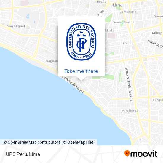 UPS Peru map