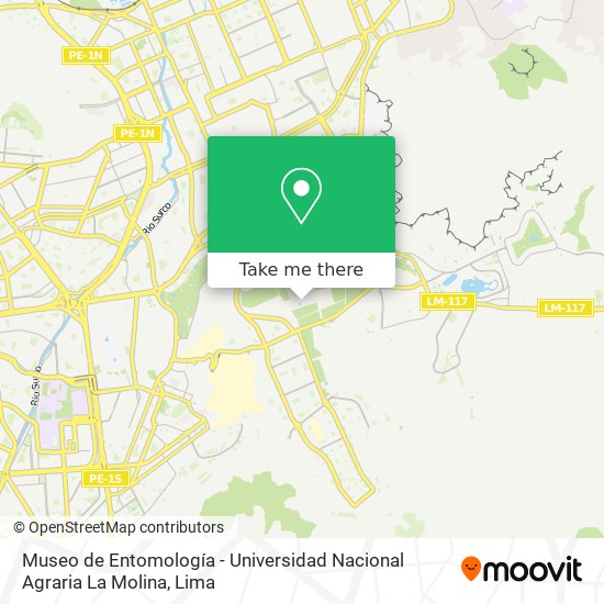 Museo de Entomología - Universidad Nacional Agraria La Molina map