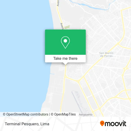 Mapa de Terminal Pesquero