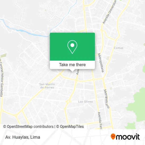 Av. Huaylas map