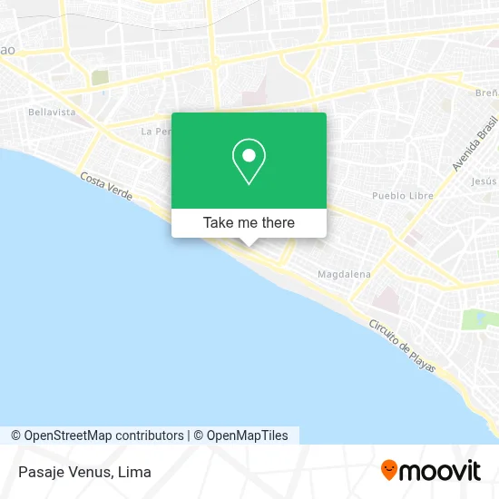 Pasaje Venus map