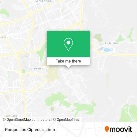 Parque Los Cipreses map