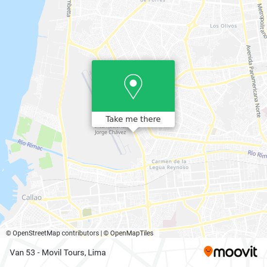 Van 53 - Movil Tours map