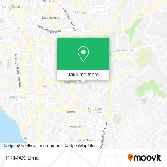 Mapa de PRIMAX