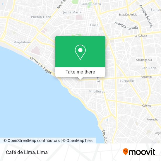 Café de Lima map