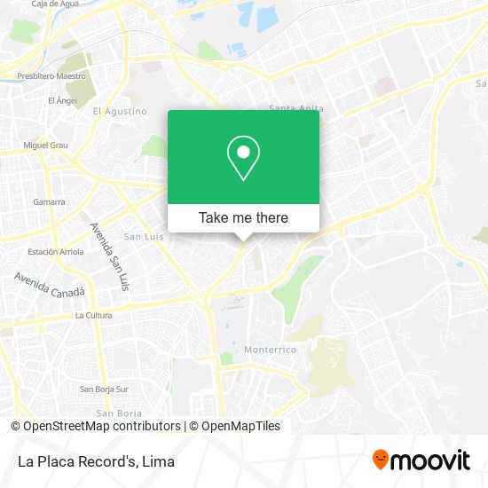 La Placa Record's map