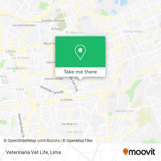 Mapa de Veterinaria Vet Life