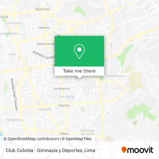 Club Colonia - Gimnasia y Deportes map