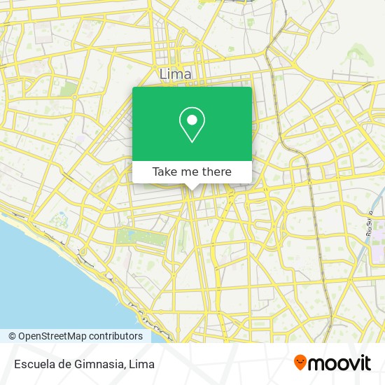 Escuela de Gimnasia map