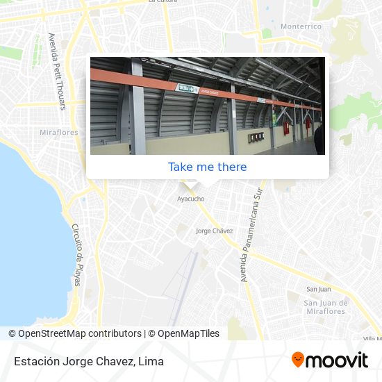 Estación Jorge Chavez map