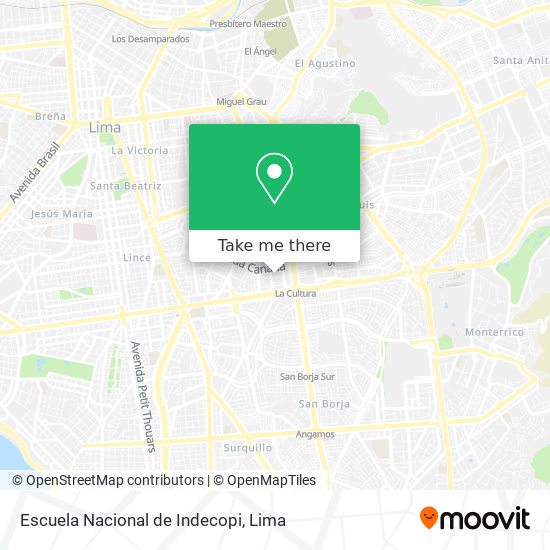 Escuela Nacional de Indecopi map