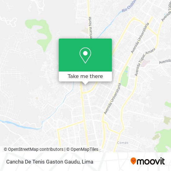 Mapa de Cancha De Tenis Gaston Gaudu