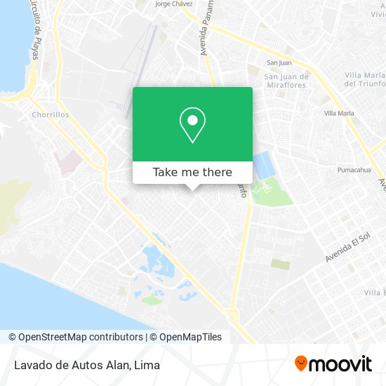 Mapa de Lavado de Autos Alan