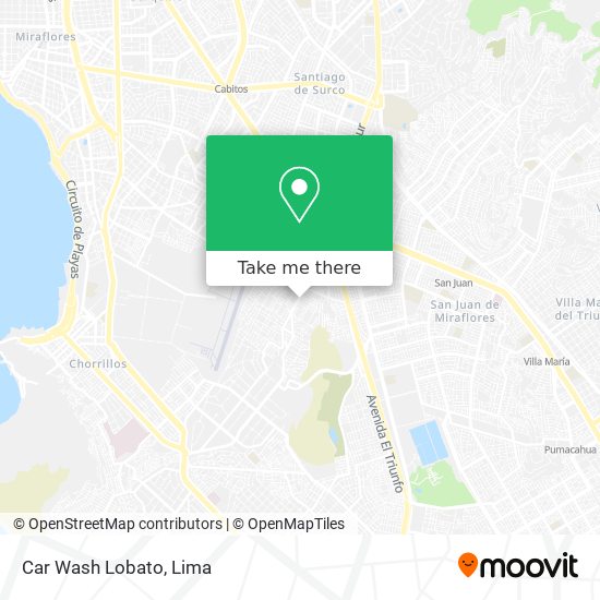 Car Wash Lobato map