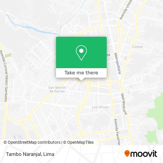 Tambo Naranjal map