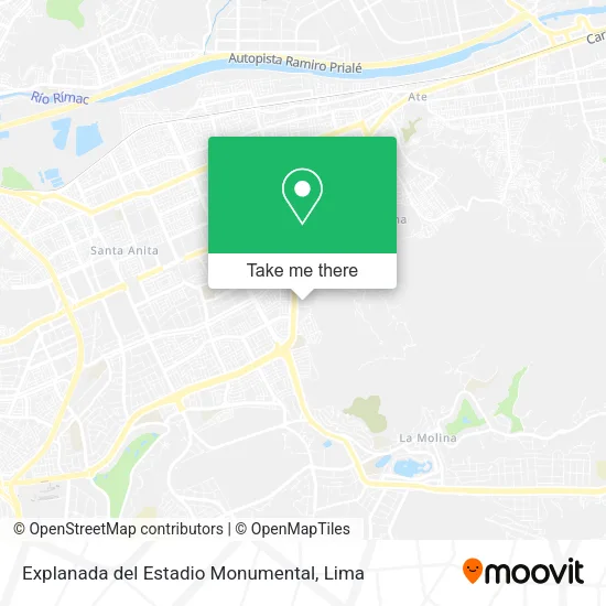 Mapa de Explanada del Estadio Monumental