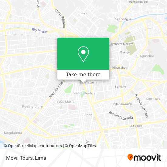 Movil Tours map