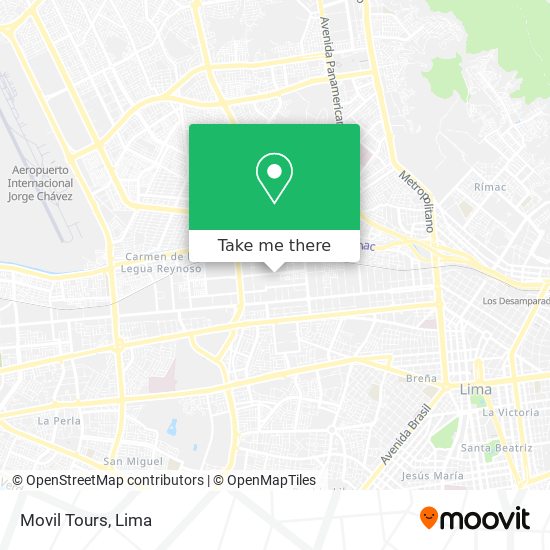 Mapa de Movil Tours