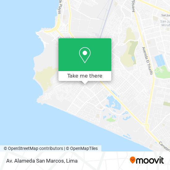 Av. Alameda San Marcos map