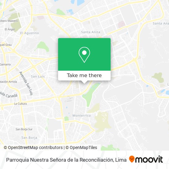 Parroquia Nuestra Señora de la Reconciliación map