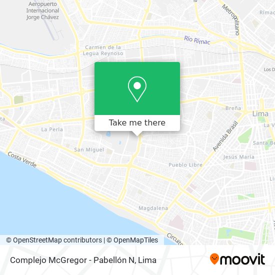 Complejo McGregor - Pabellón N map
