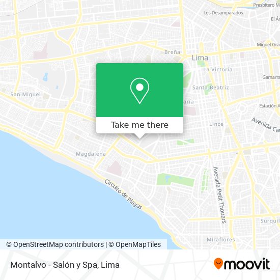 Montalvo - Salón y Spa map