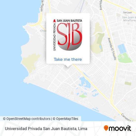 Universidad Privada San Juan Bautista map