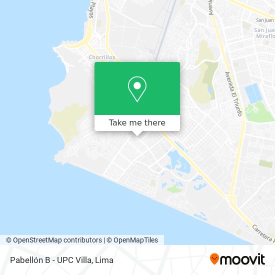 Pabellón B - UPC Villa map