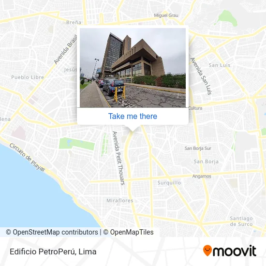 Mapa de Edificio PetroPerú