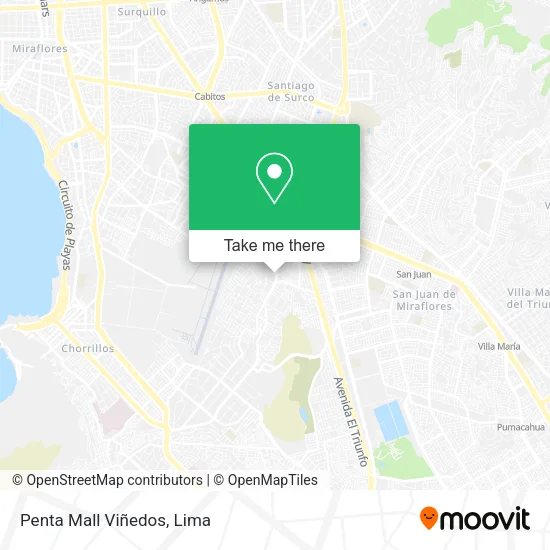 Mapa de Penta Mall Viñedos