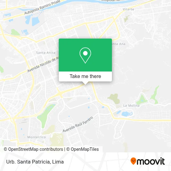 Urb. Santa Patricia map