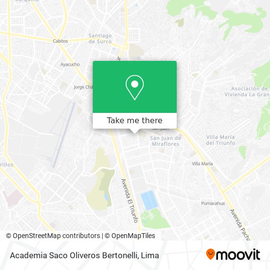 Mapa de Academia Saco Oliveros Bertonelli