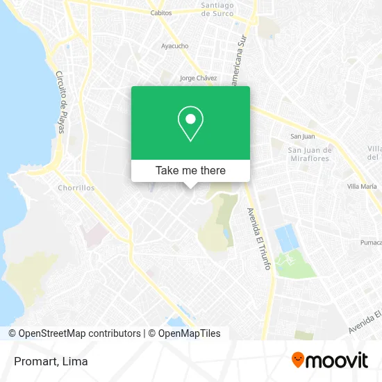 Mapa de Promart