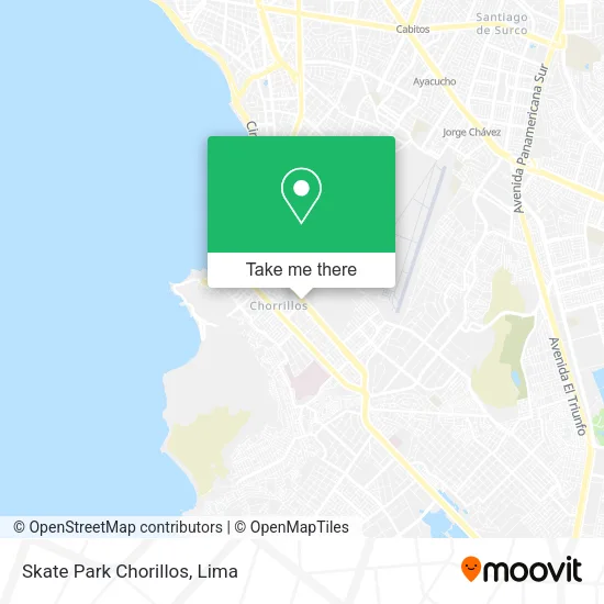 Mapa de Skate Park Chorillos