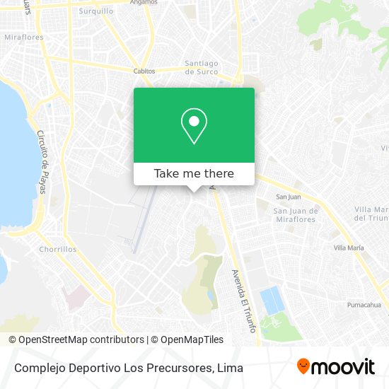 Complejo Deportivo Los Precursores map