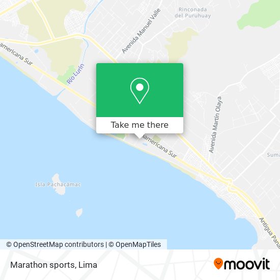 Marathon sports map