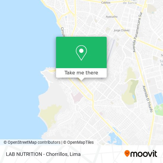 LAB NUTRITION - Chorrillos map