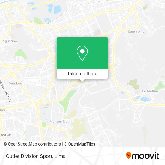 Outlet Division Sport map