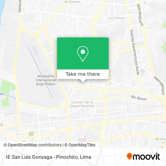 Mapa de IE San Luis Gonzaga - Pinochito