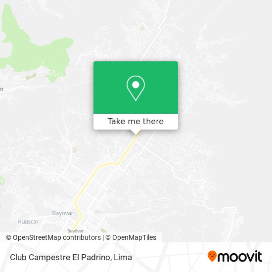 Club Campestre El Padrino map