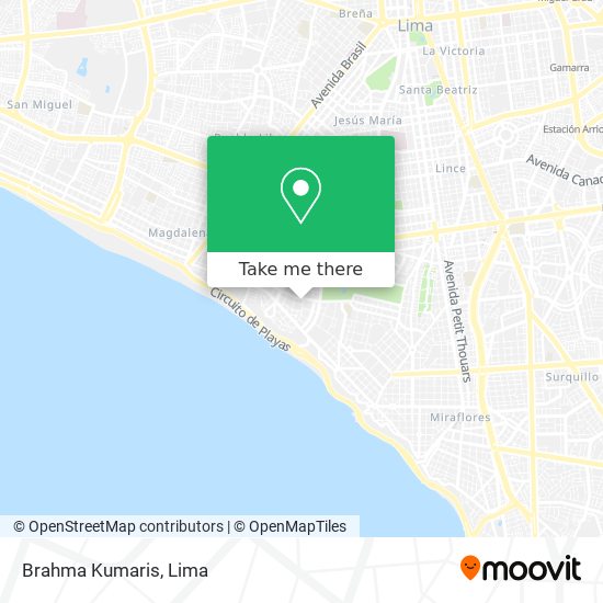Mapa de Brahma Kumaris