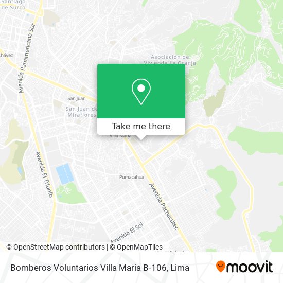 Bomberos Voluntarios Villa Maria B-106 map