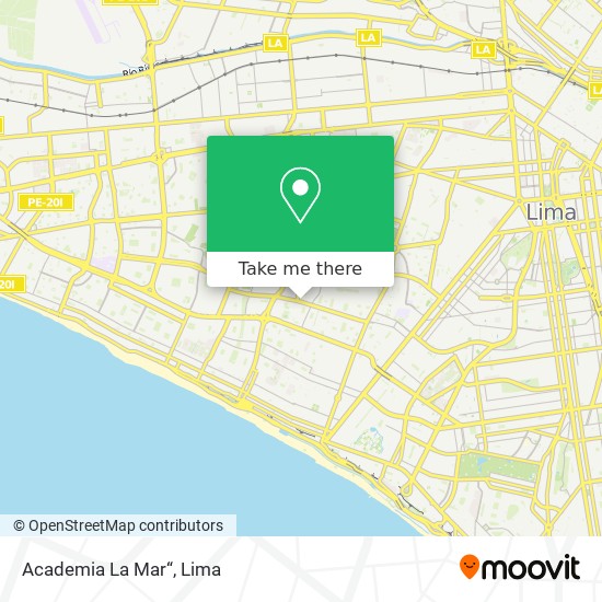 Academia  La Mar“ map