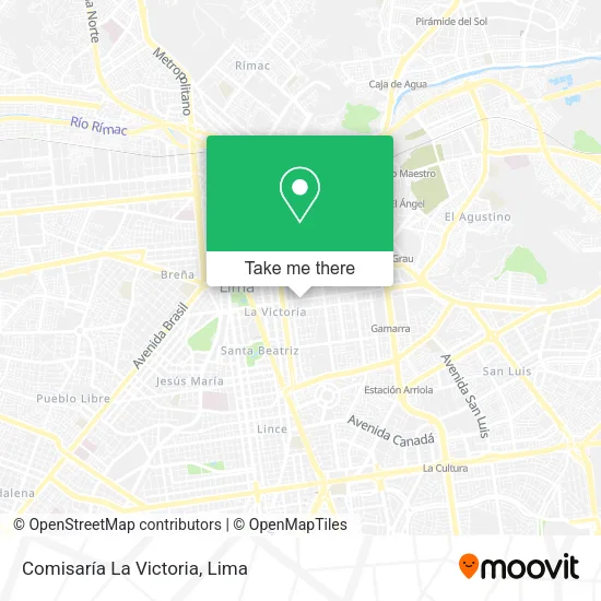 Mapa de Comisaría La Victoria