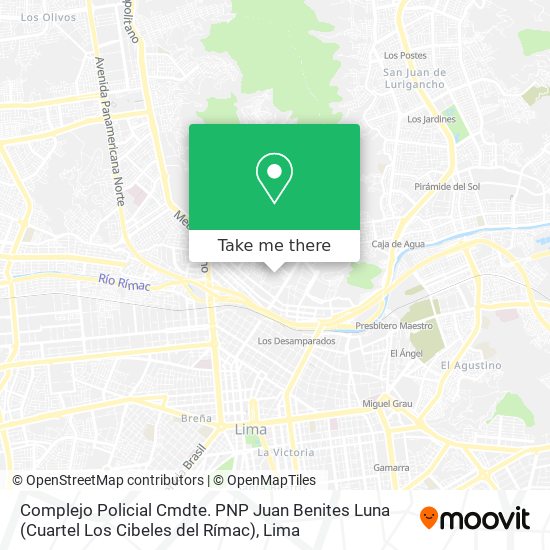 Complejo Policial Cmdte. PNP Juan Benites Luna (Cuartel Los Cibeles del Rímac) map