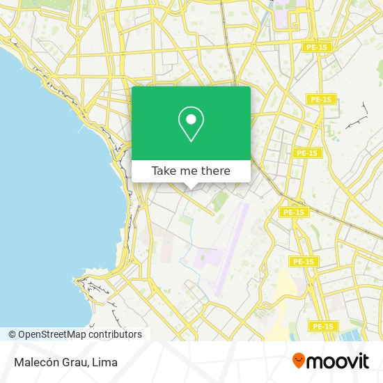 Malecón Grau map