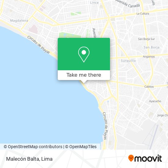 Malecón Balta map