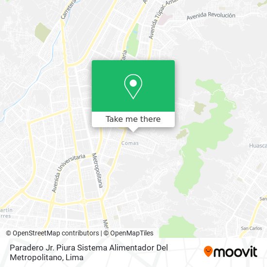 Mapa de Paradero Jr. Piura Sistema Alimentador Del Metropolitano