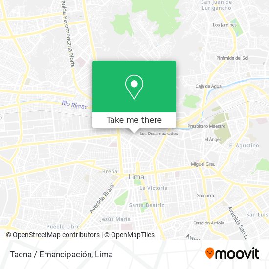 Tacna / Emancipación map